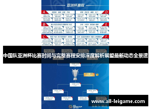 中国队亚洲杯比赛时间与完整赛程安排深度解析展望最新动态全景速